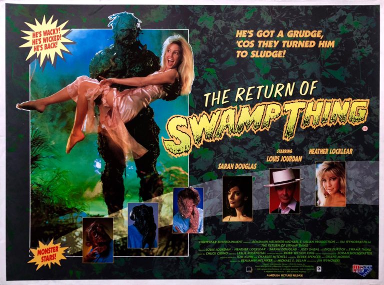 Original The Return of Swamp Thing Movie Poster Dick Durock