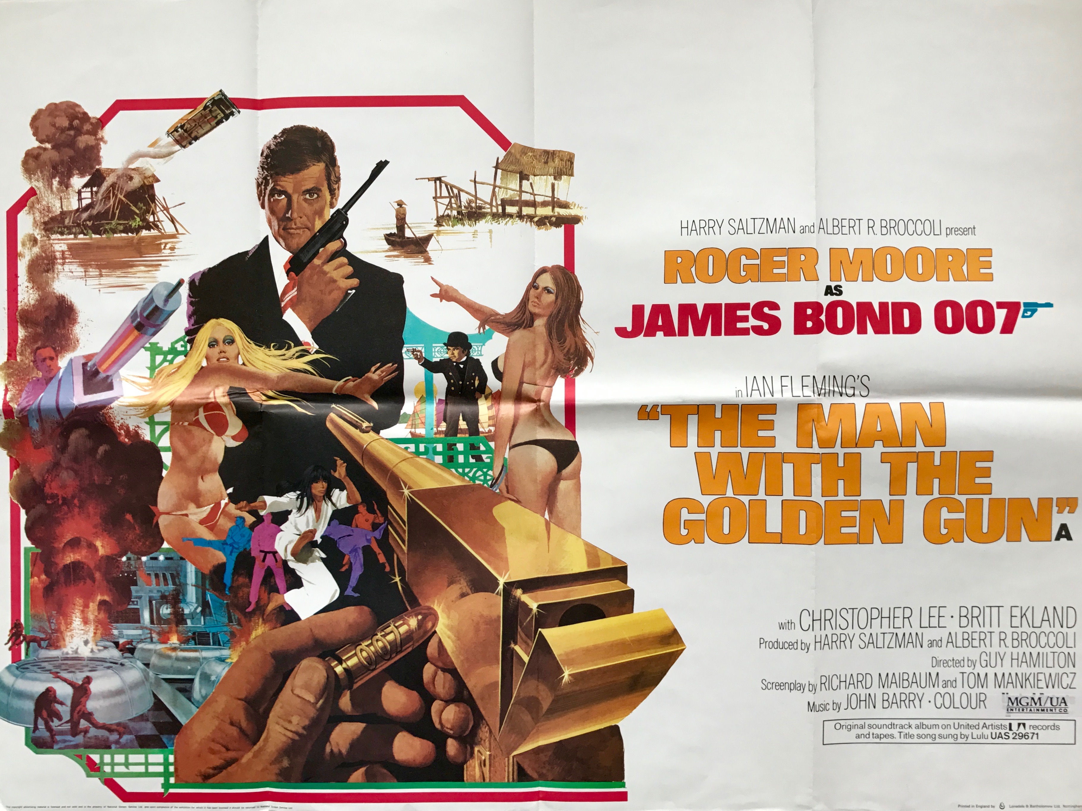 James Bond The Man With The Golden Gun Vintage Movie Posters James Bond The Man With The Golden Gun Vintage Movie Posters