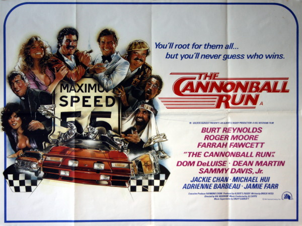 Image result for the cannonball run poster