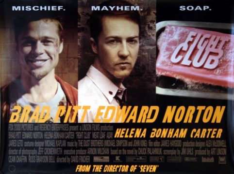Original Fight Club Movie Poster - Brad Pitt - Edward Norton - David Fincher