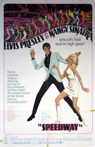 SPEEDWAY Movie POSTER 27x40 Elvis Presley Nancy Sinatra Bill Bixby Gale Gordon 