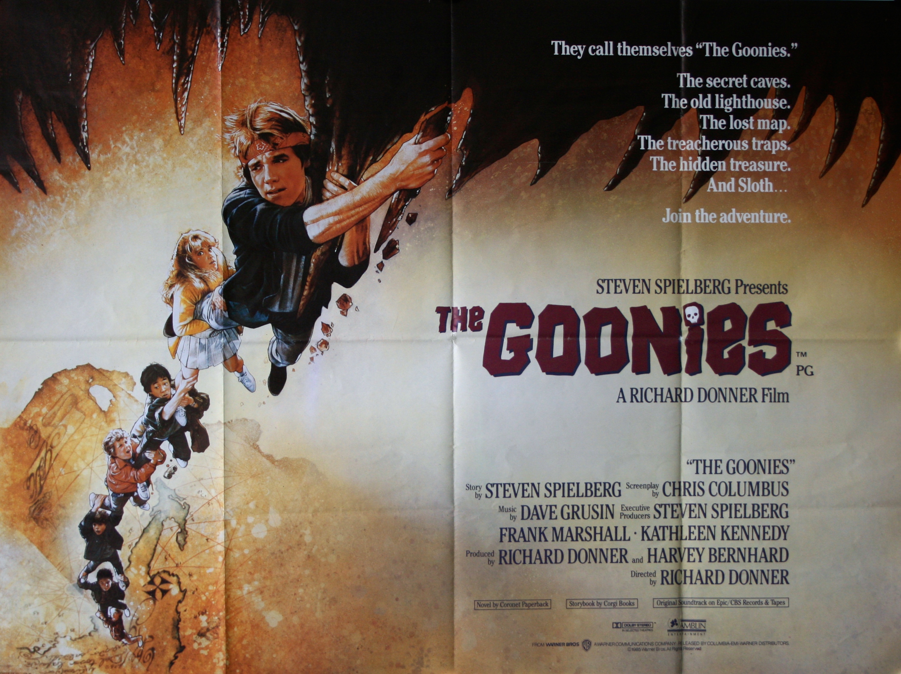 A1 A4 sizes A3 A2 The Goonies Vintage Movie Poster