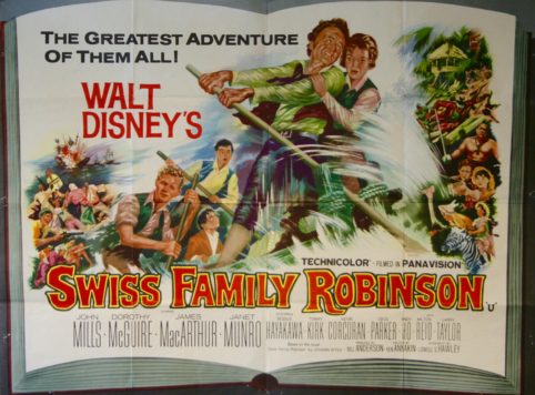 Swiss Family Robinson Movie Poster - Vintage Film Posters