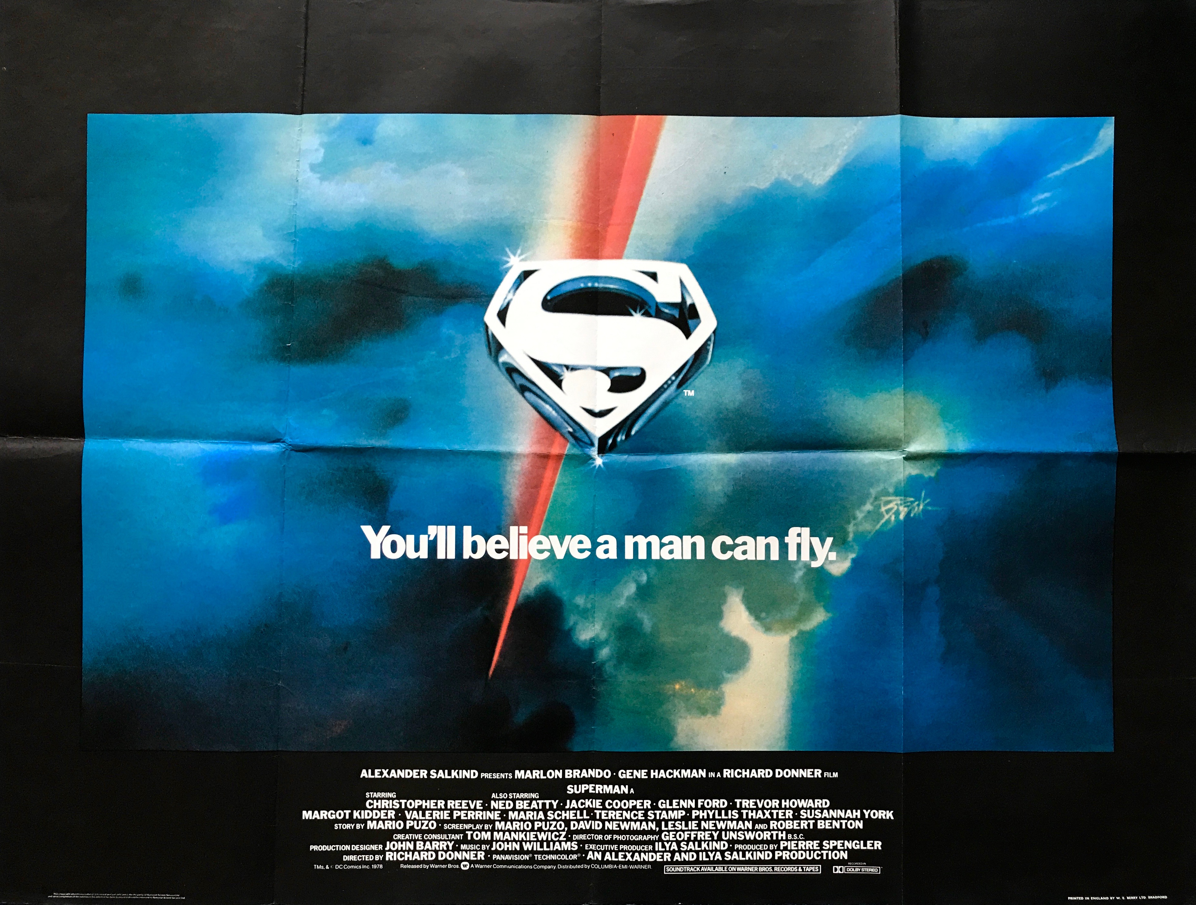 FIL237 Posters USA DC Superman Original Movie Poster Glossy Finish 