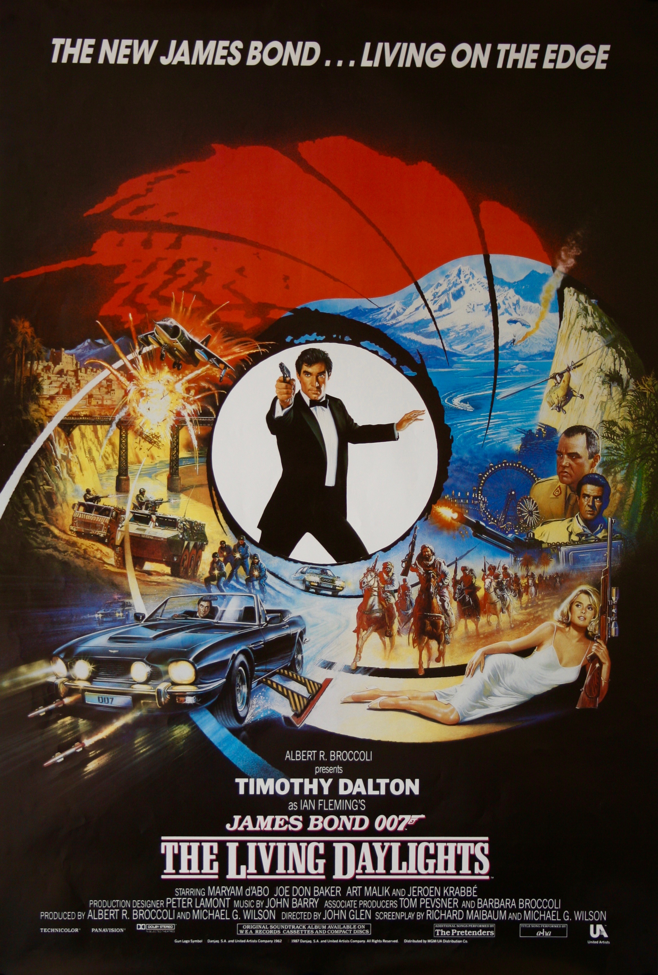 James Bond The Living Daylights Vintage Movie Posters James Bond The Living Daylights Vintage Movie Posters