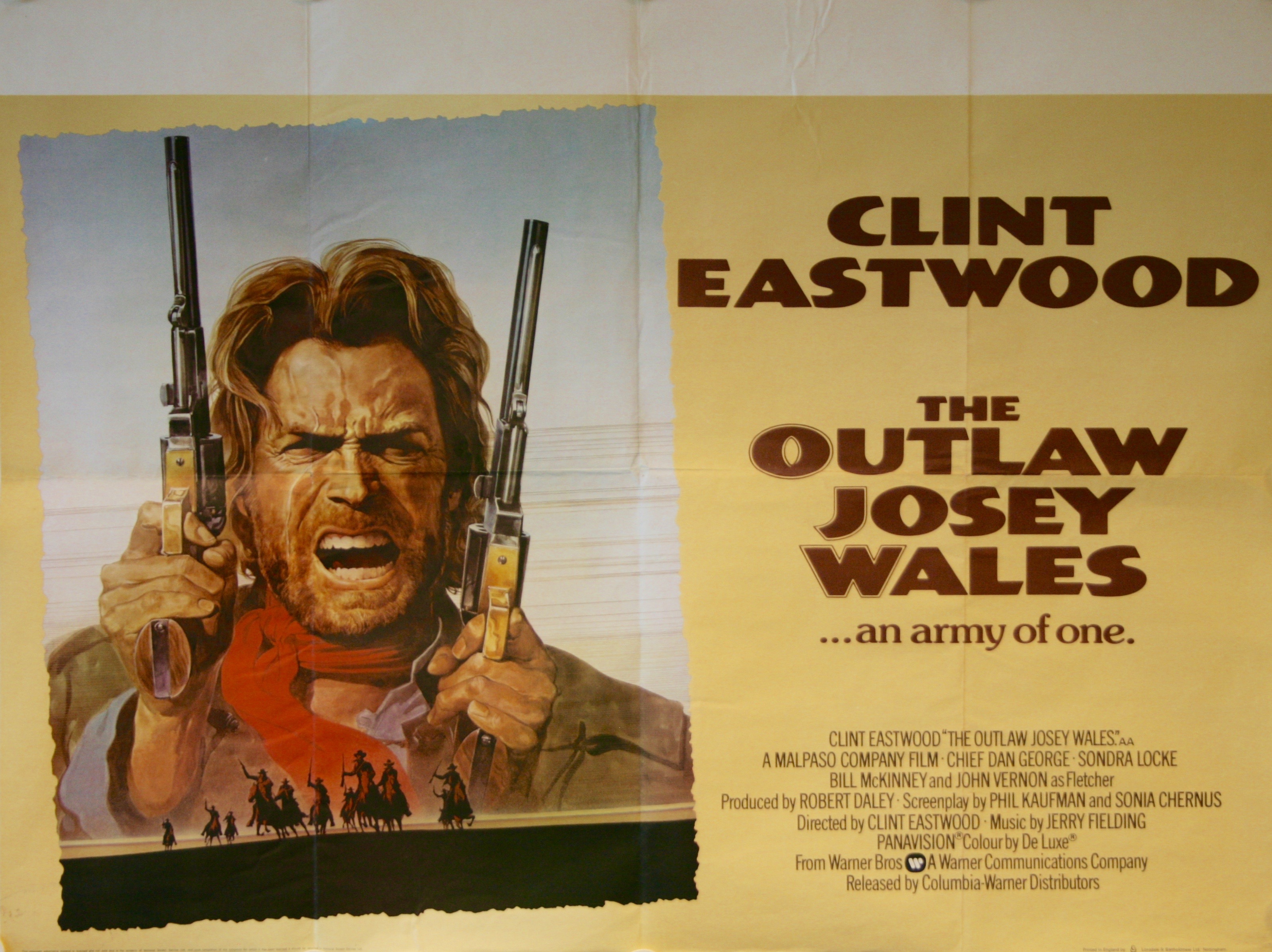 FIL078 The Outlaw Josey Wales Clint Eastwood Movie Poster Glossy Posters USA