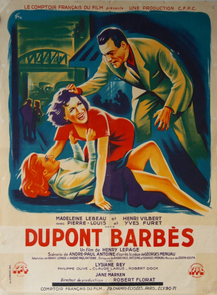 DUPONT BARBES - Vintage Movie Posters