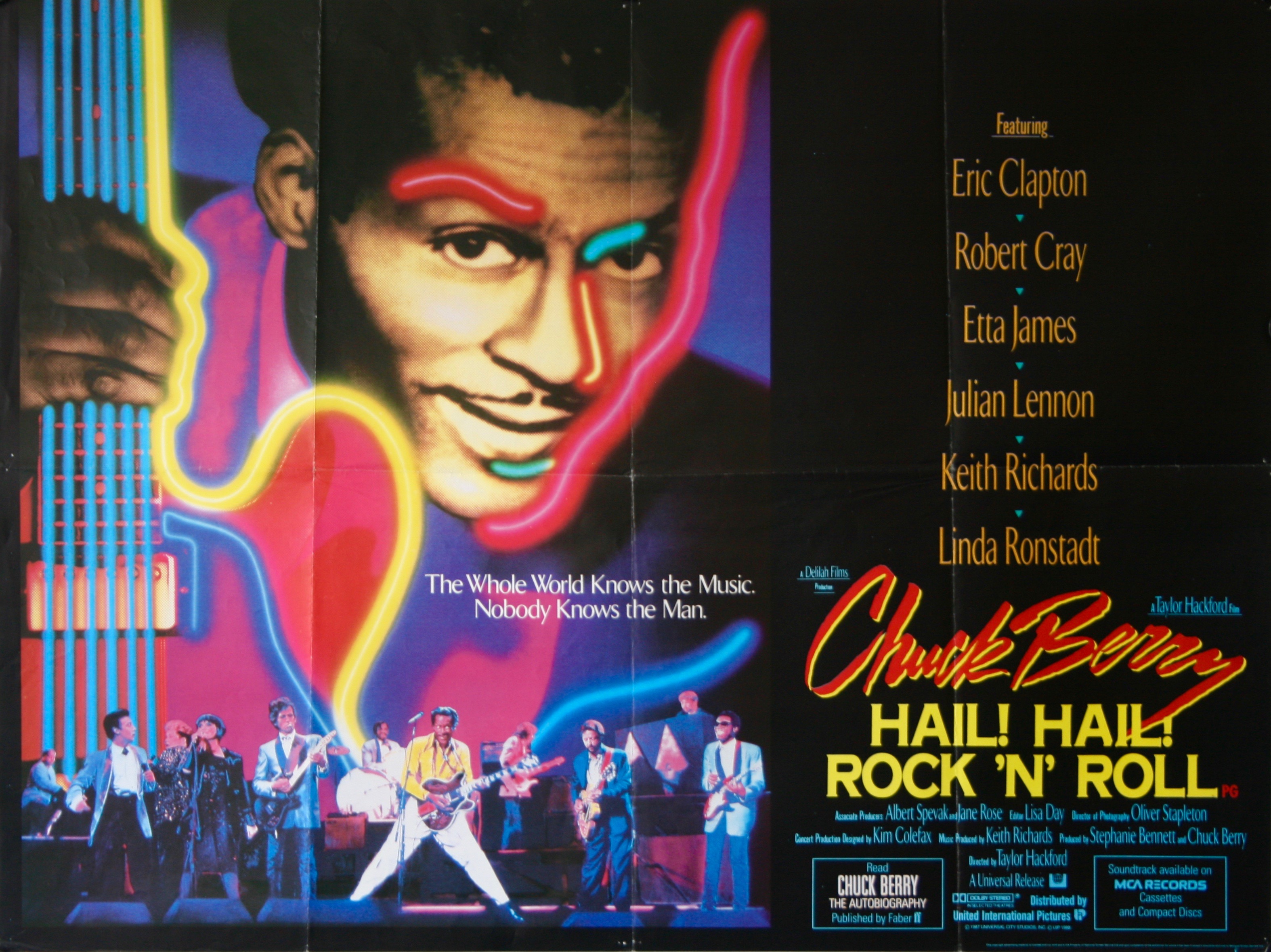 Chuck Berry Hail Hail Rock 'n' Roll Movie Poster Replica 13x19" Photo Print 