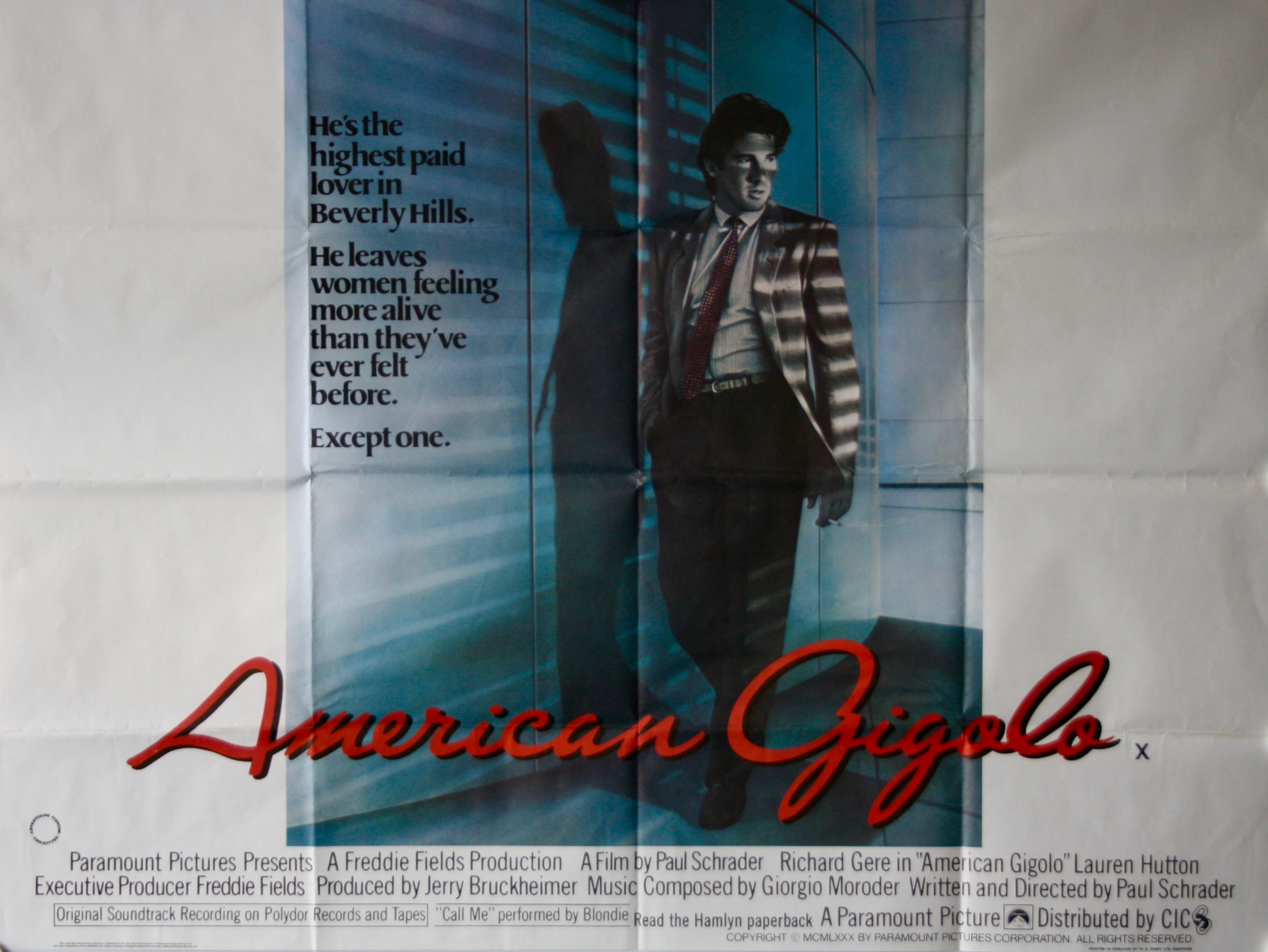 American Gigolo - Vintage Movie Posters