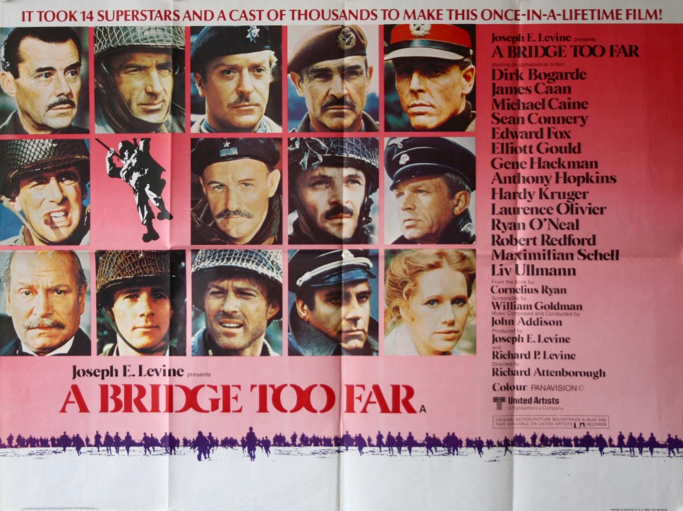 Original A Bridge Too Far Movie Poster Richard Attenborough