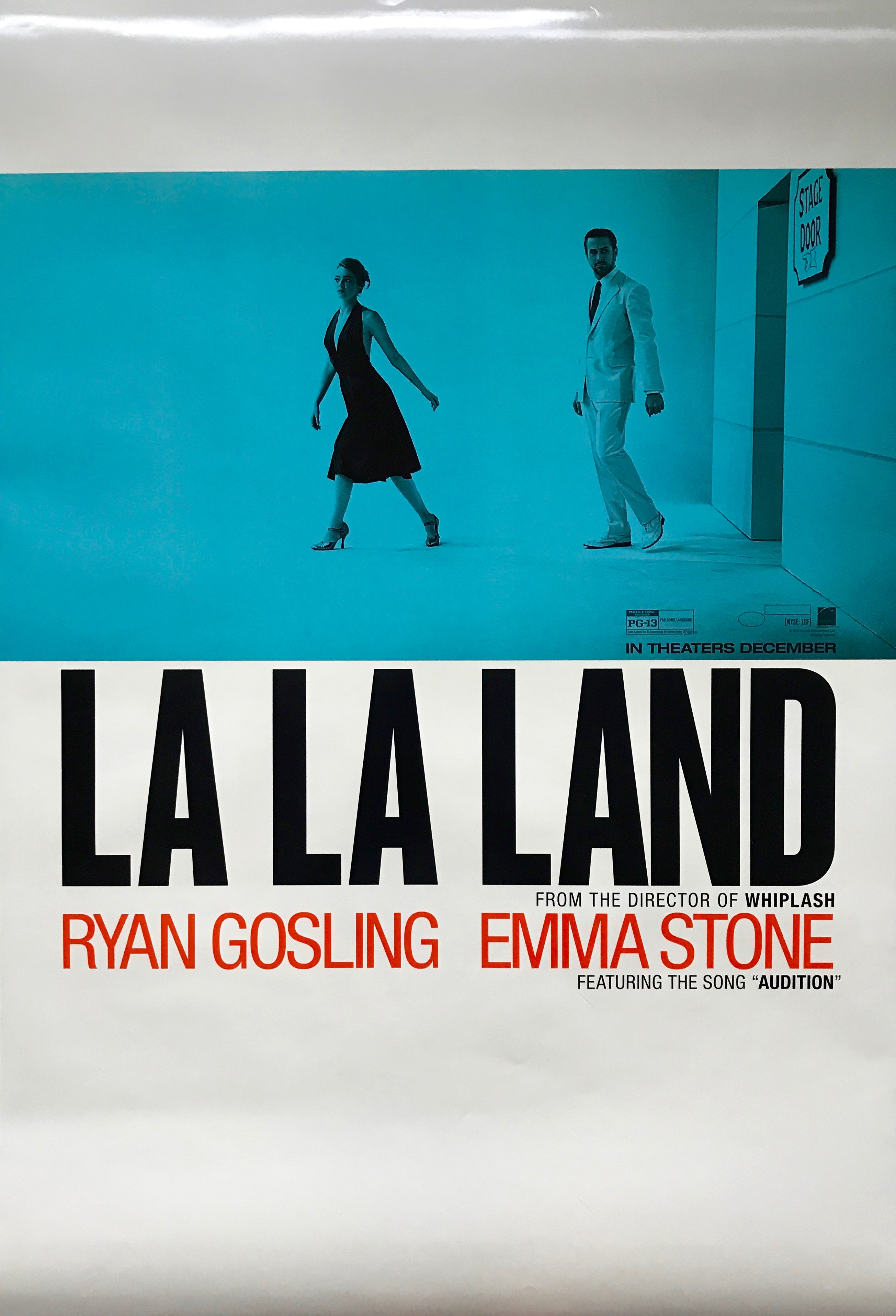LA LA Land Official 2 Sided Movie Poster