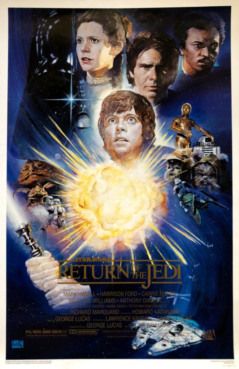 thumbnail image 2 of Star Wars Return Of The Jedi Movie Poster Print – 8.5x11, Vader & Luke – 1983 Original Style 2 of 6