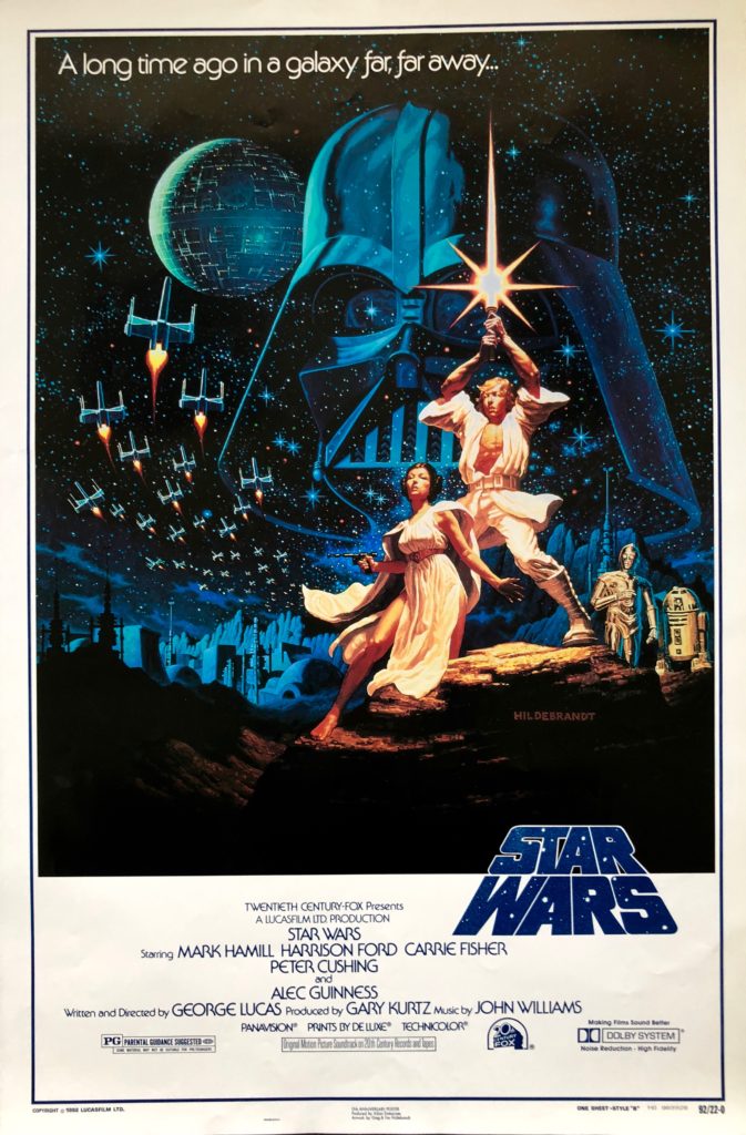 Original Star Wars Episode IV - A New Hope Movie Poster