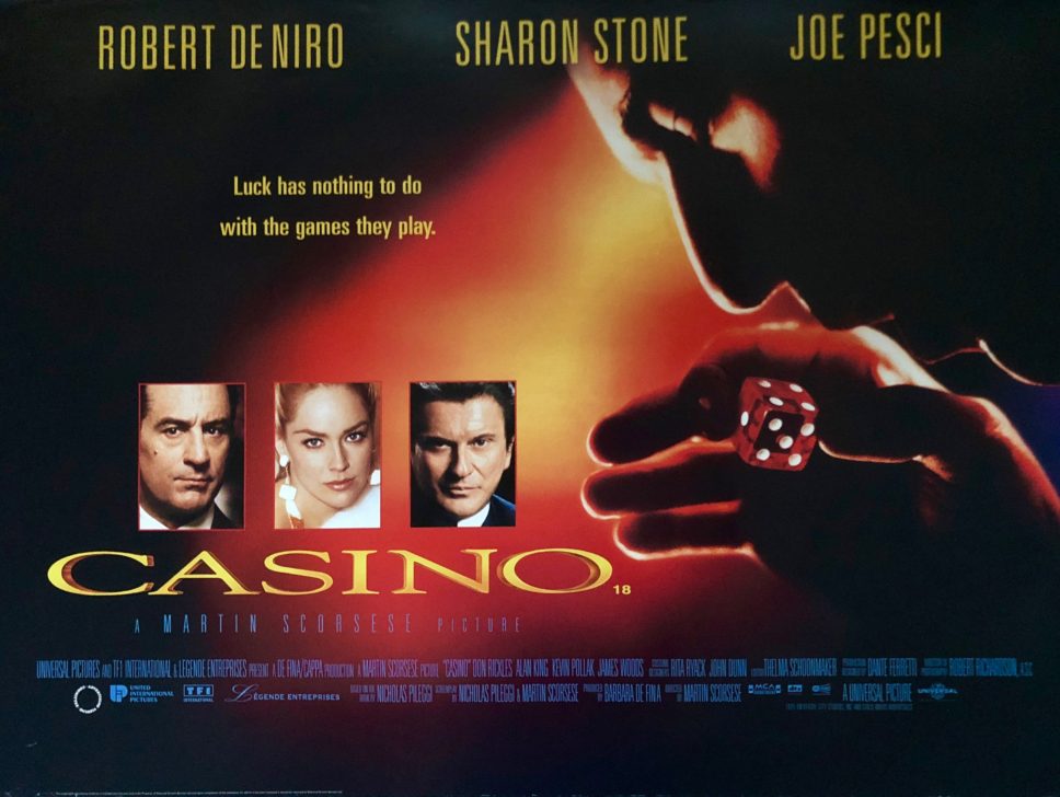 Original Casino Movie Poster Martin Scorsese Robert De Niro Crime
