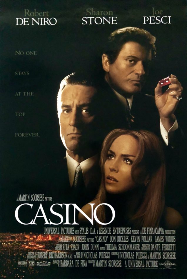 Original Casino Movie Poster Martin Scorsese Robert De Niro Crime