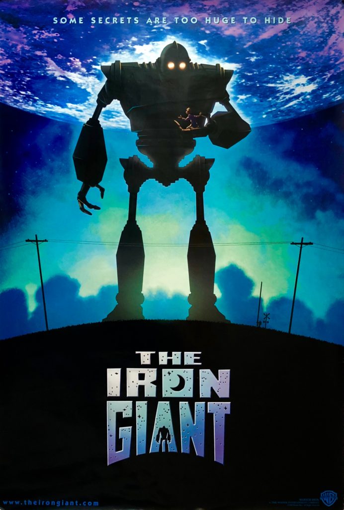 Original The Iron Giant movie poster Brad Bird Jennifer Aniston
