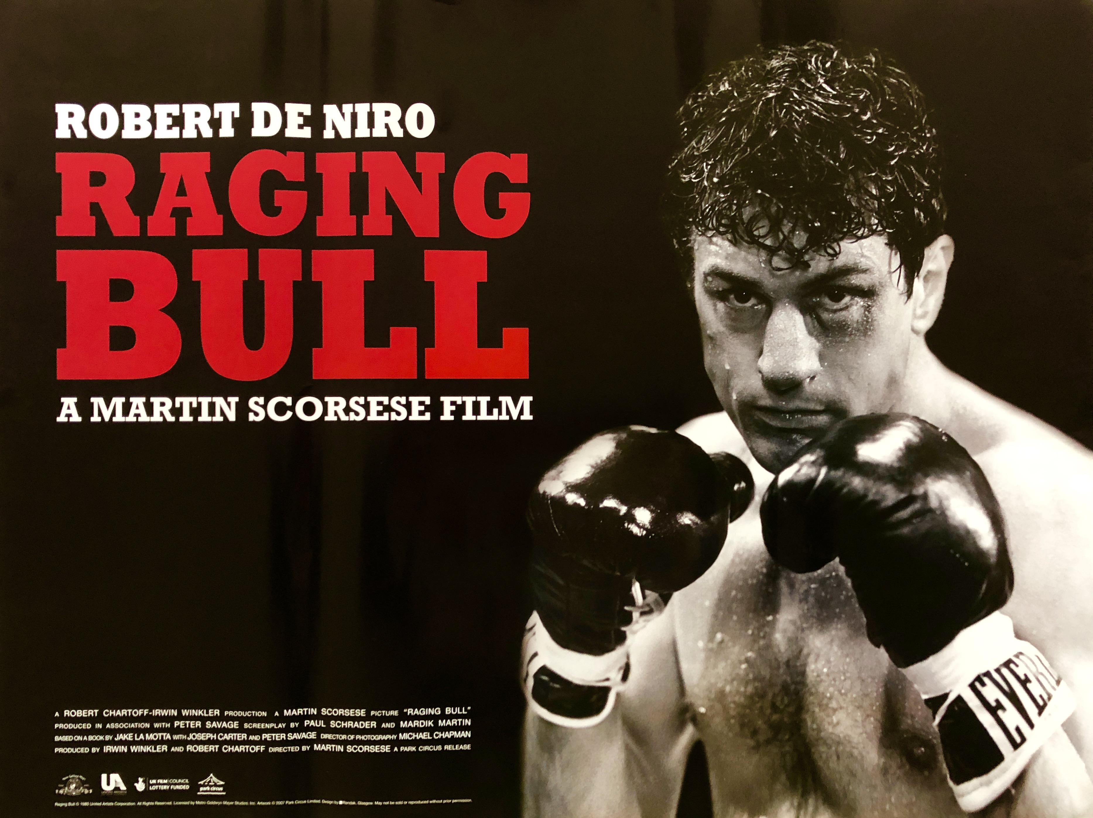 Original Raging Bull Movie Poster - Jake La Motta - Martin Scorsese