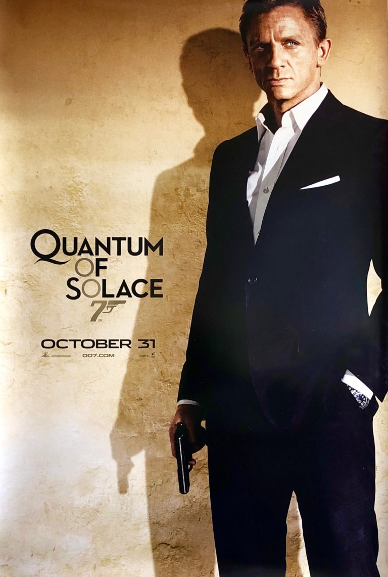 Original James Bond Quantum of Solace Movie Poster Daniel Craig