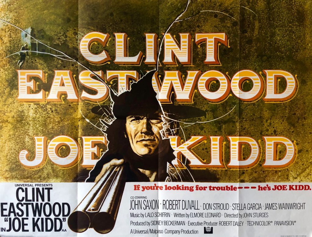 Original Joe Kidd Movie Poster Western Clint Eastwood