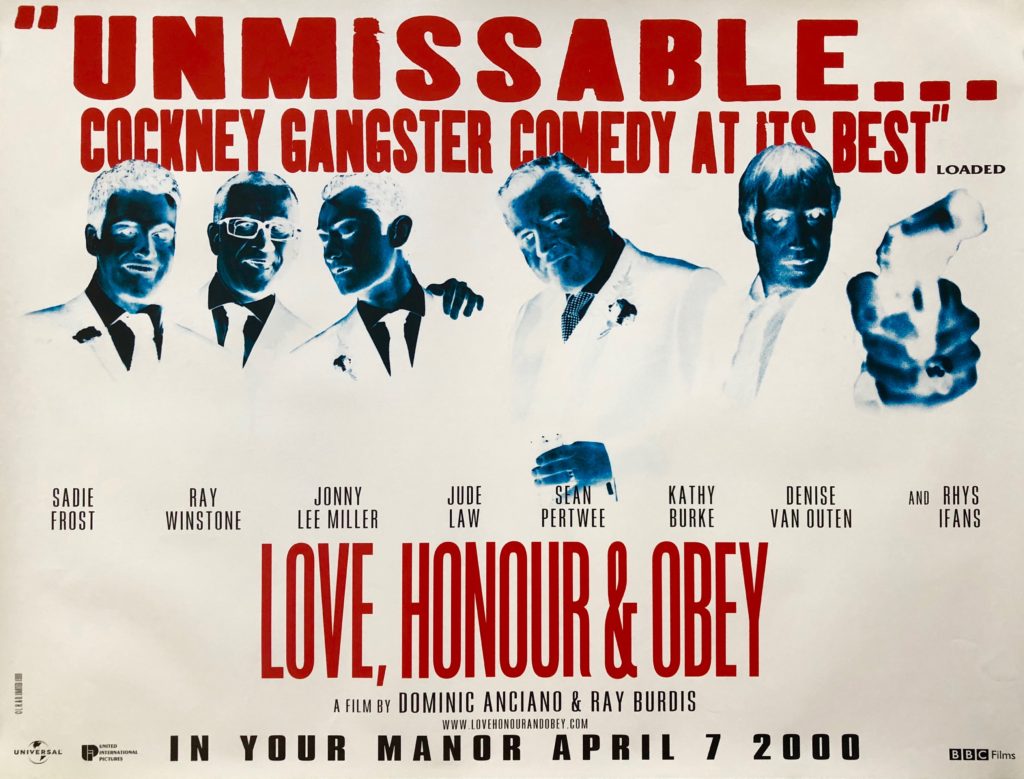 Original Love, Honour and Obey Movie Poster Gangsters Crime