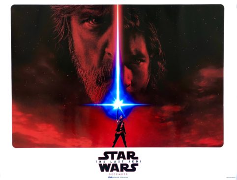 STAR WARS 8 Movie Art Pin set NEW HOPE FORCE AWAKENS LAST JEDI Vader Luke BB-8