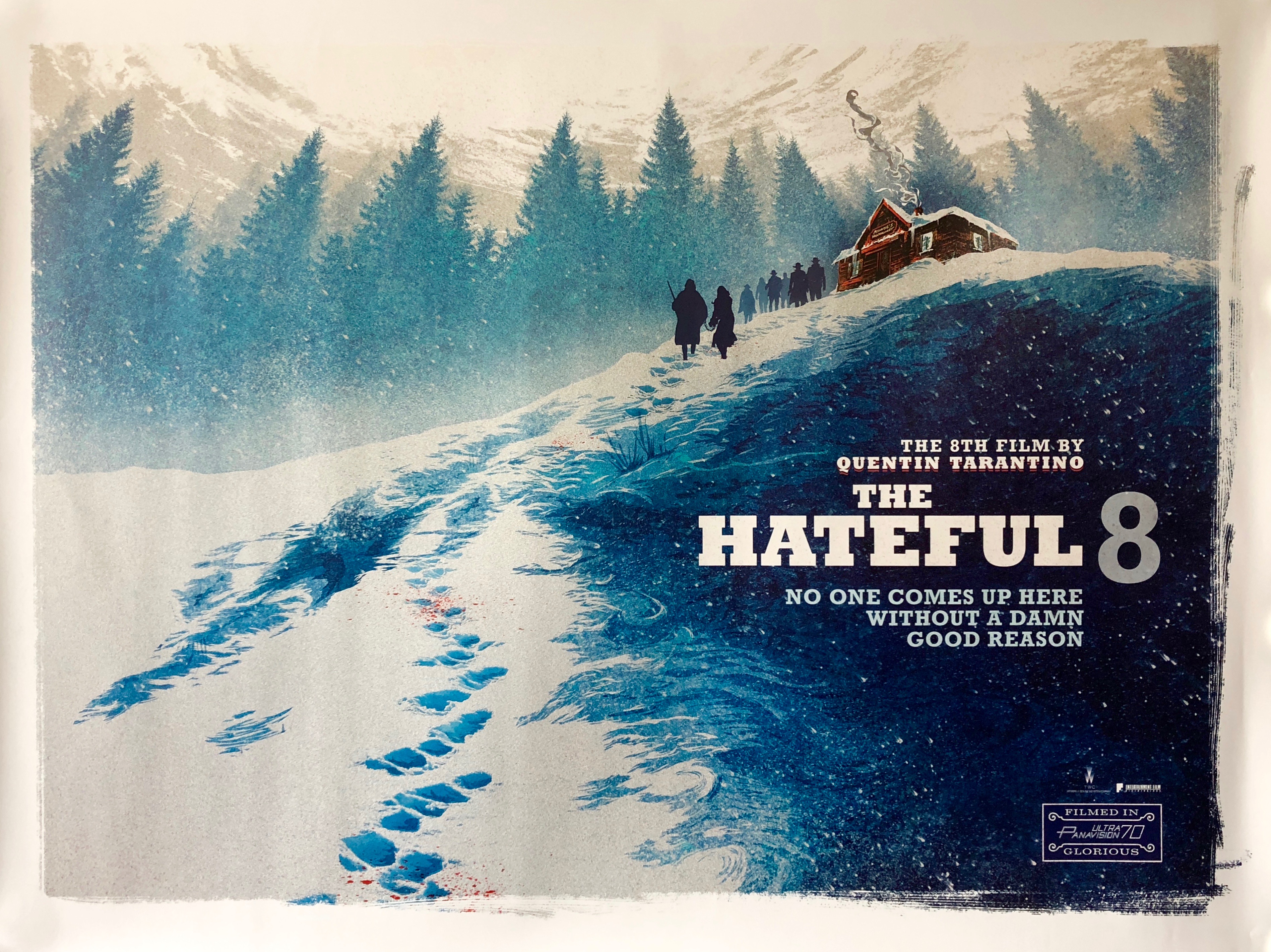 30CM X 43CM Brand New US Imported Wall Movie Poster Print Tarantino THE HATEFUL EIGHT 