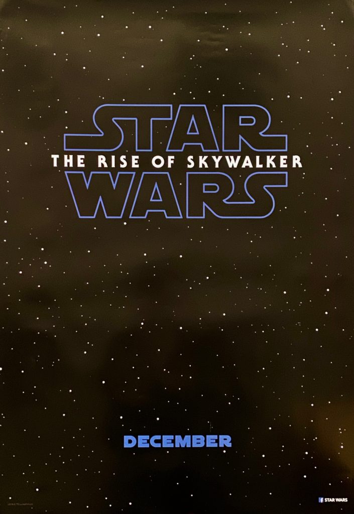 The Rise Of Skywalker Star Wars Odeon Cinema A4 Promo Poster Rey 