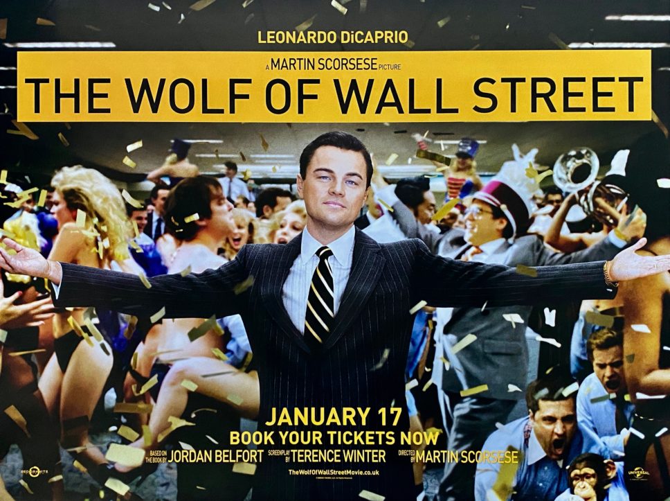 Original The Wolf of Wall Street Movie Poster Leonardo DiCaprio Original The Wolf of Wall Street Movie Poster Leonardo DiCaprio