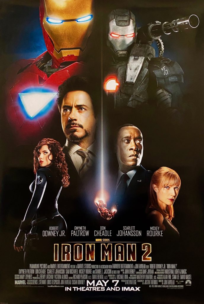 Original Iron Man 2 Movie Poster Tony Stark Marvel Studios Iron Man