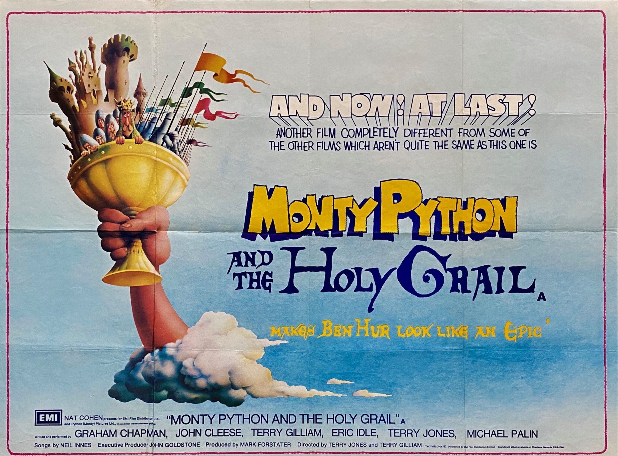 Original Monty Python and the Holy Grail Movie Poster - Comedy