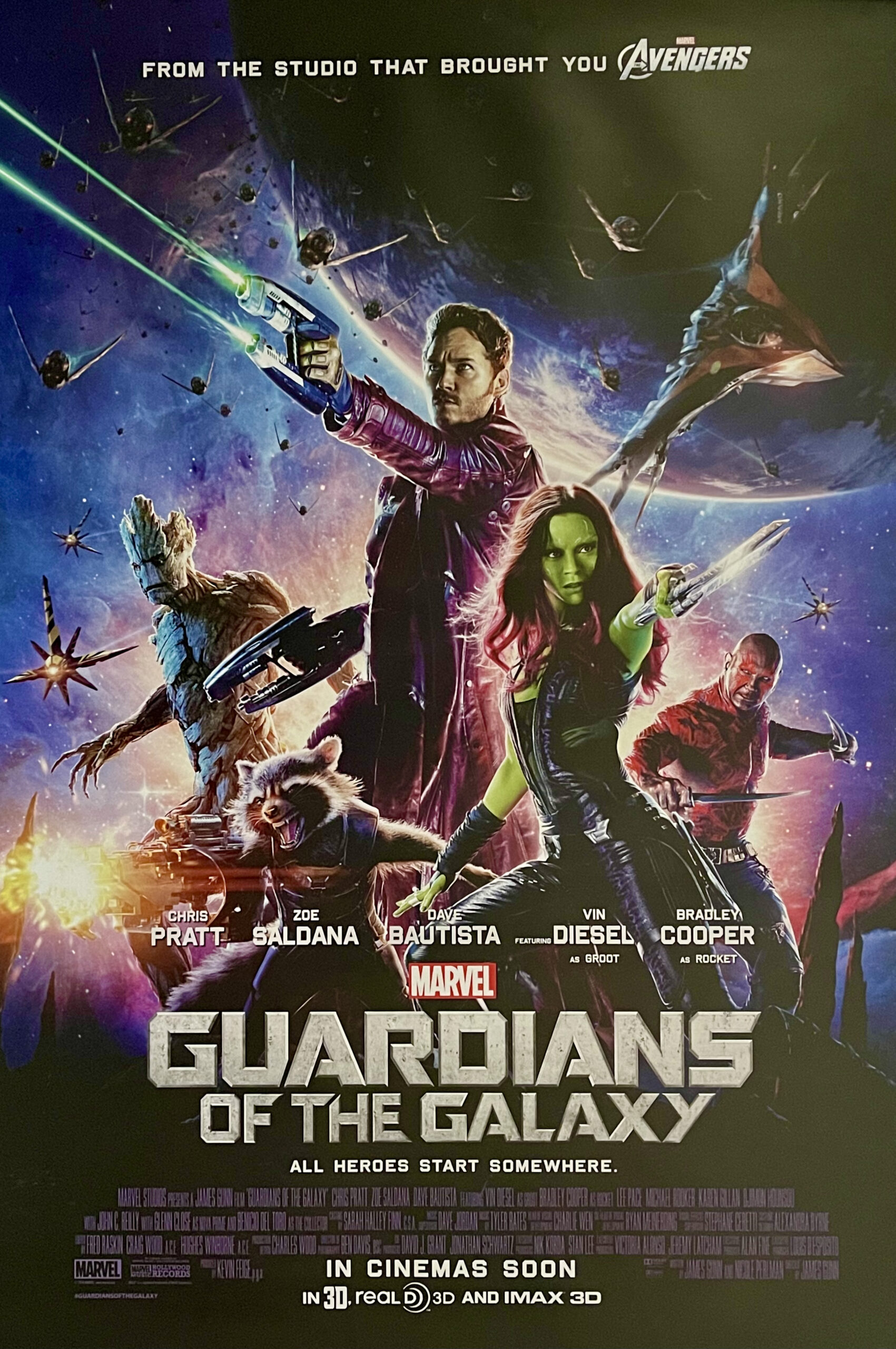 Original Guardians of the Galaxy Movie Poster - Original Film Poster