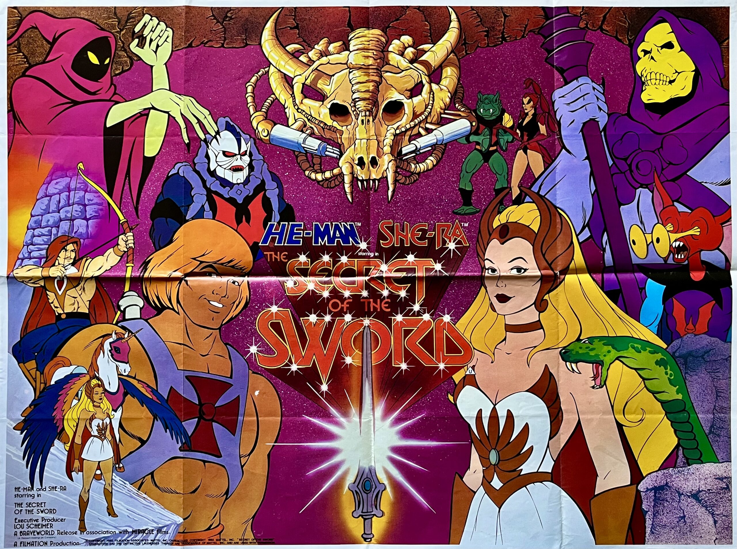 Original He-Man and She-Ra: The Secret of the Sword Movie Poster