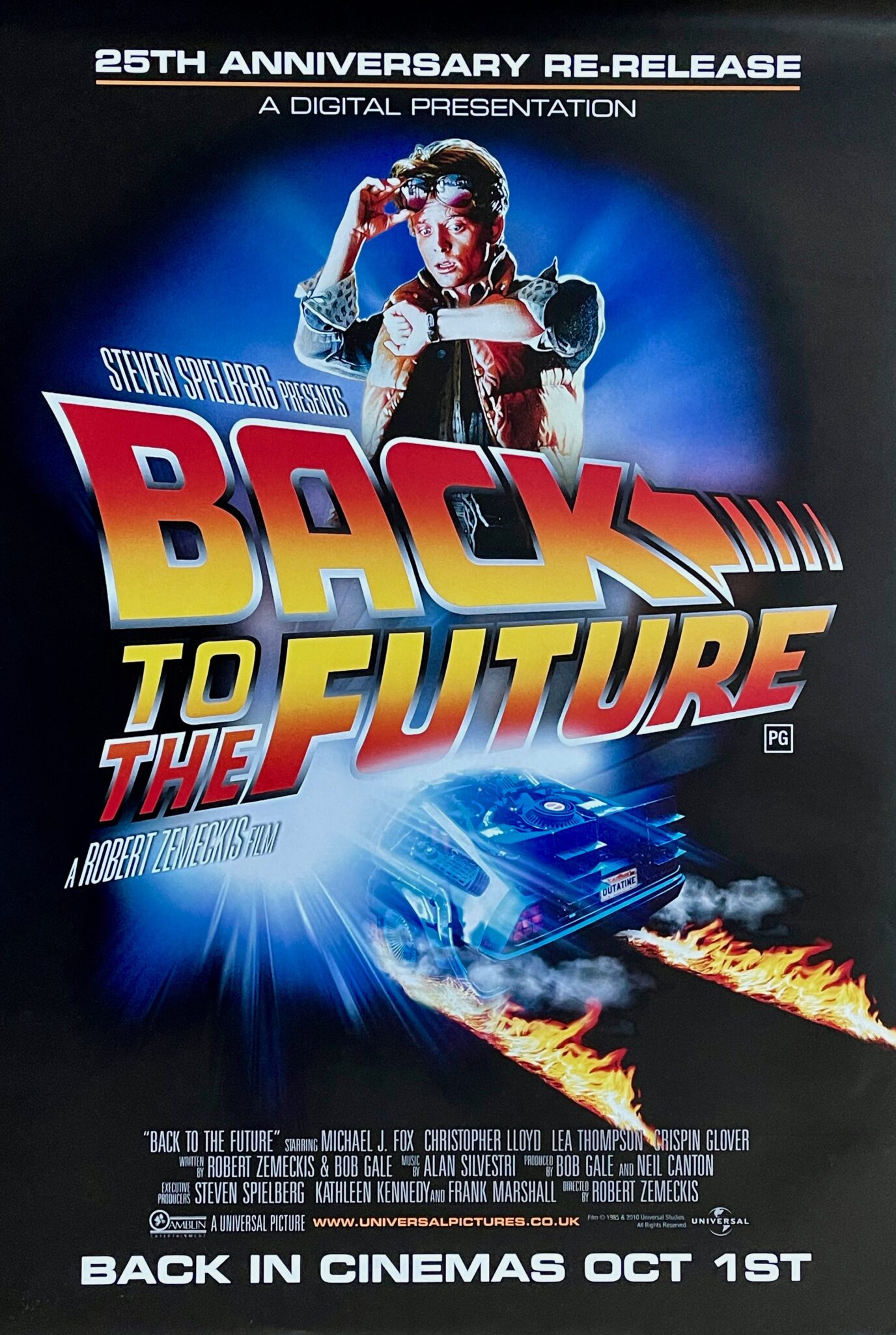 Original Back to the Future Movie Poster - Michael J. Fox - Drew Struzan