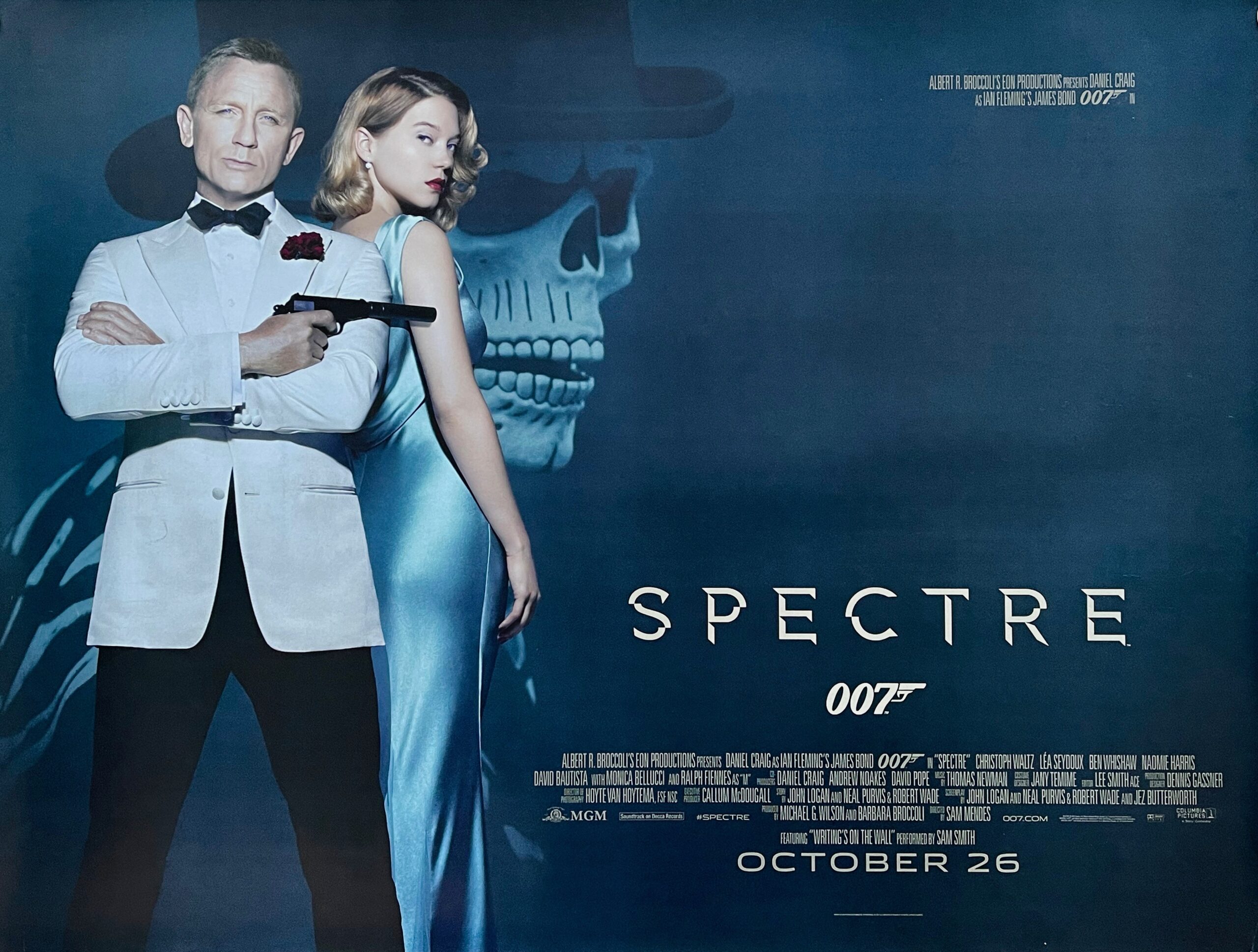 James Bond SPECTRE Movie Poster Daniel Craig 007 James Bond SPECTRE Movie Poster Daniel Craig 007