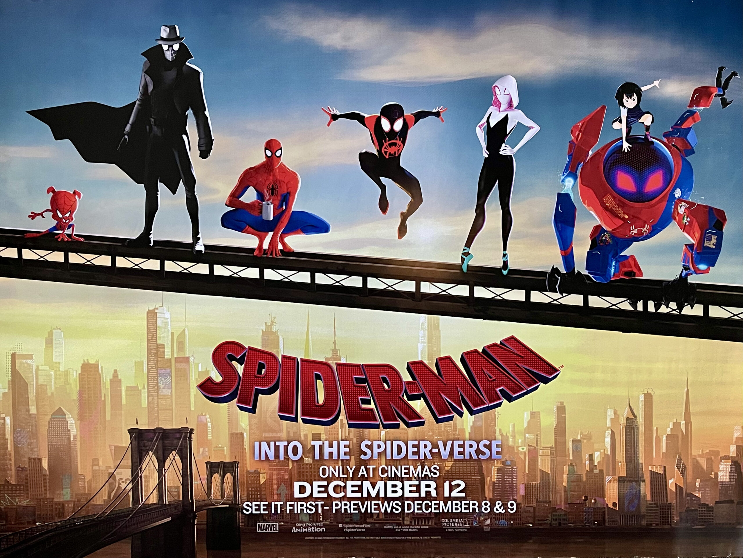 Original Spider-Man: Into the Spider-Verse Movie Poster