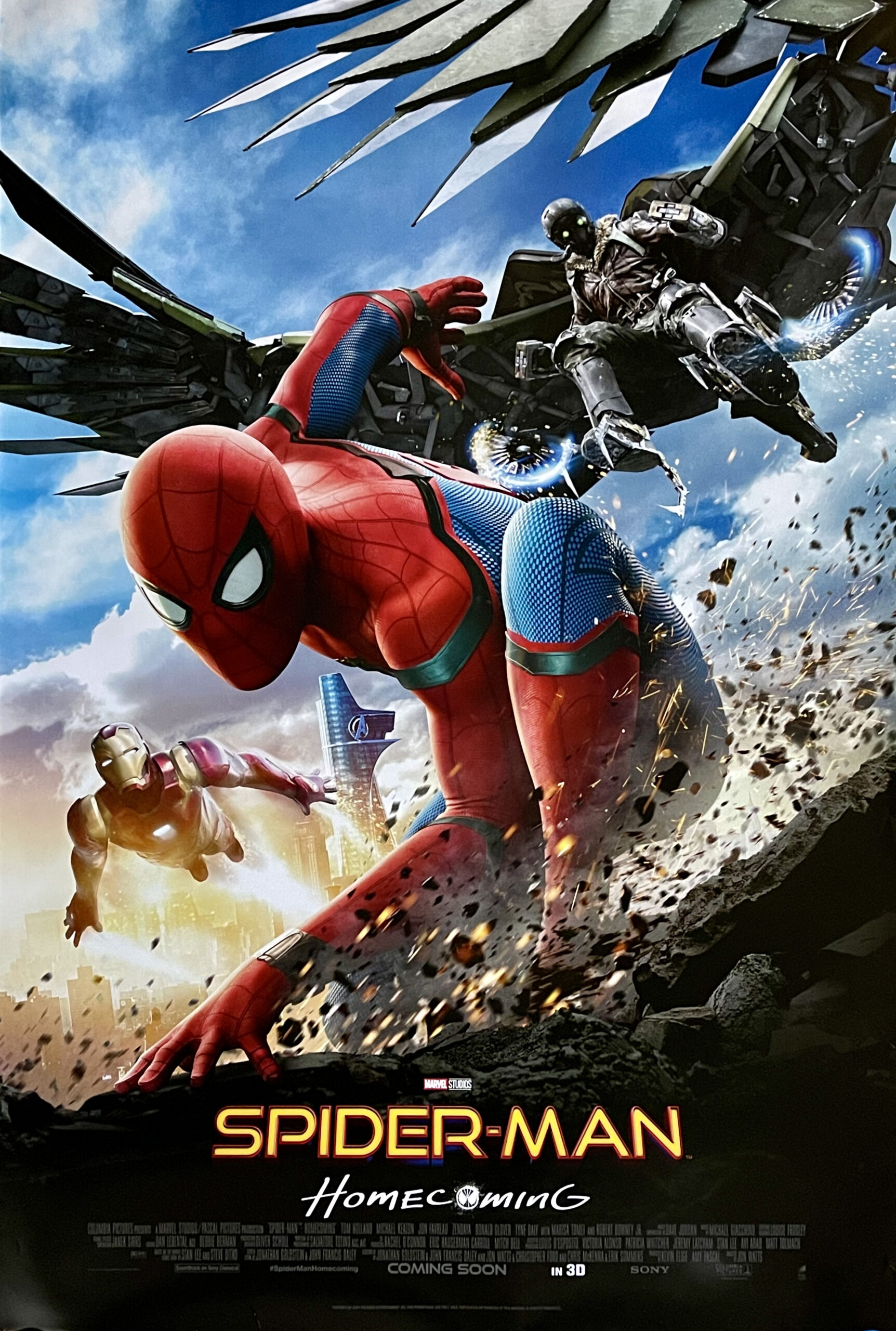 Original Spider Man Homecoming Movie Poster Tom Holland Marvel