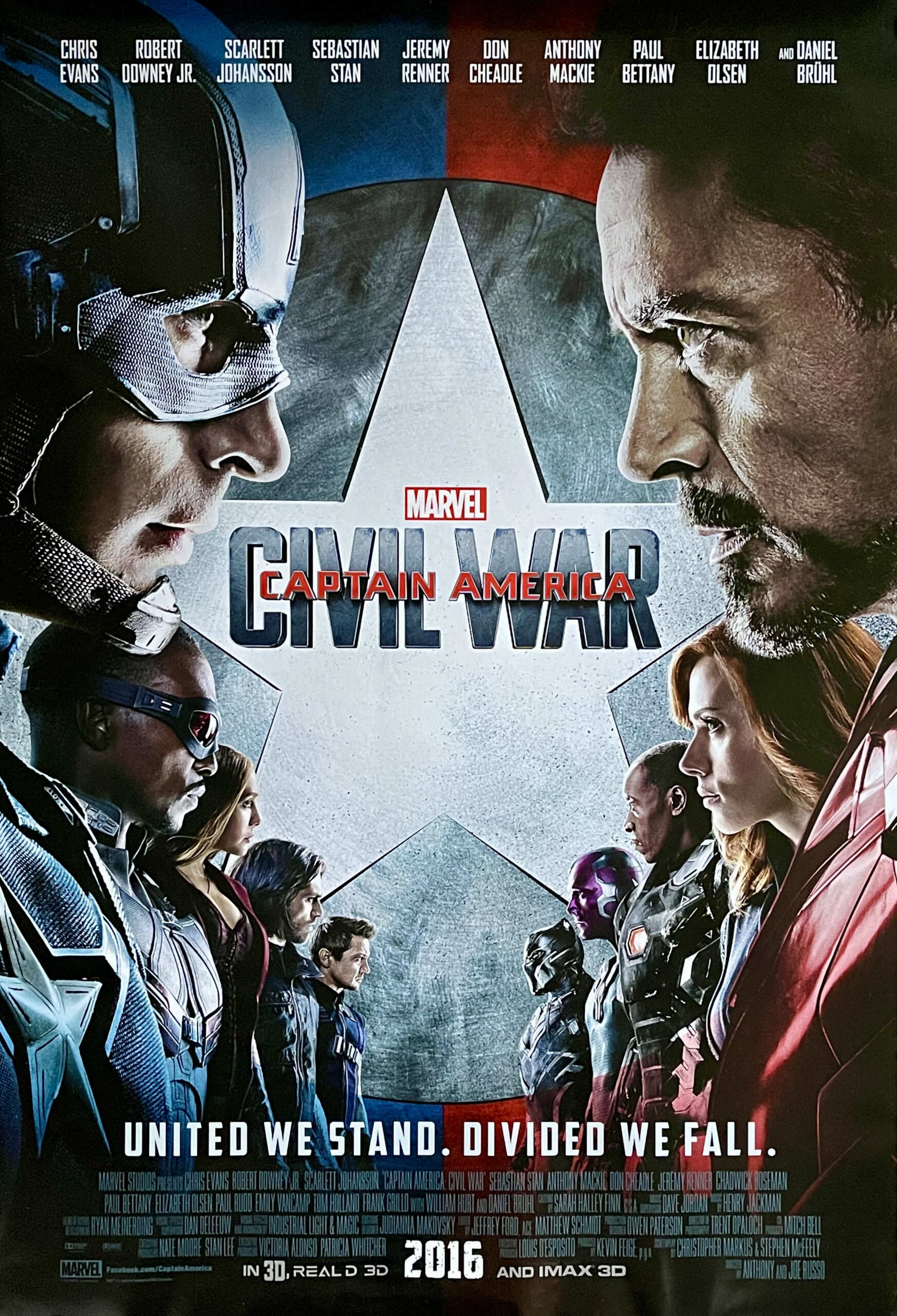 Original Captain America Civil War Movie Poster Marvel Iron Man Original Captain America Civil War Movie Poster Marvel Iron Man
