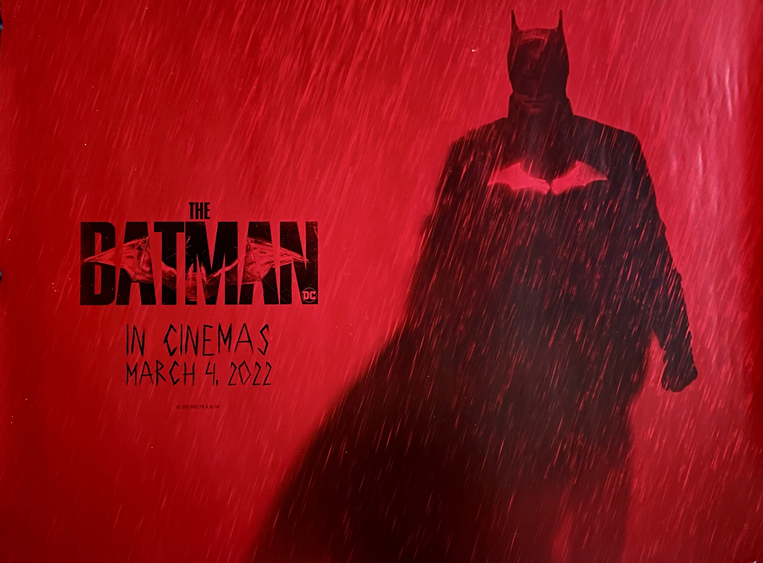 The Batman 2022 Cinema Movie Poster 27x40 inches