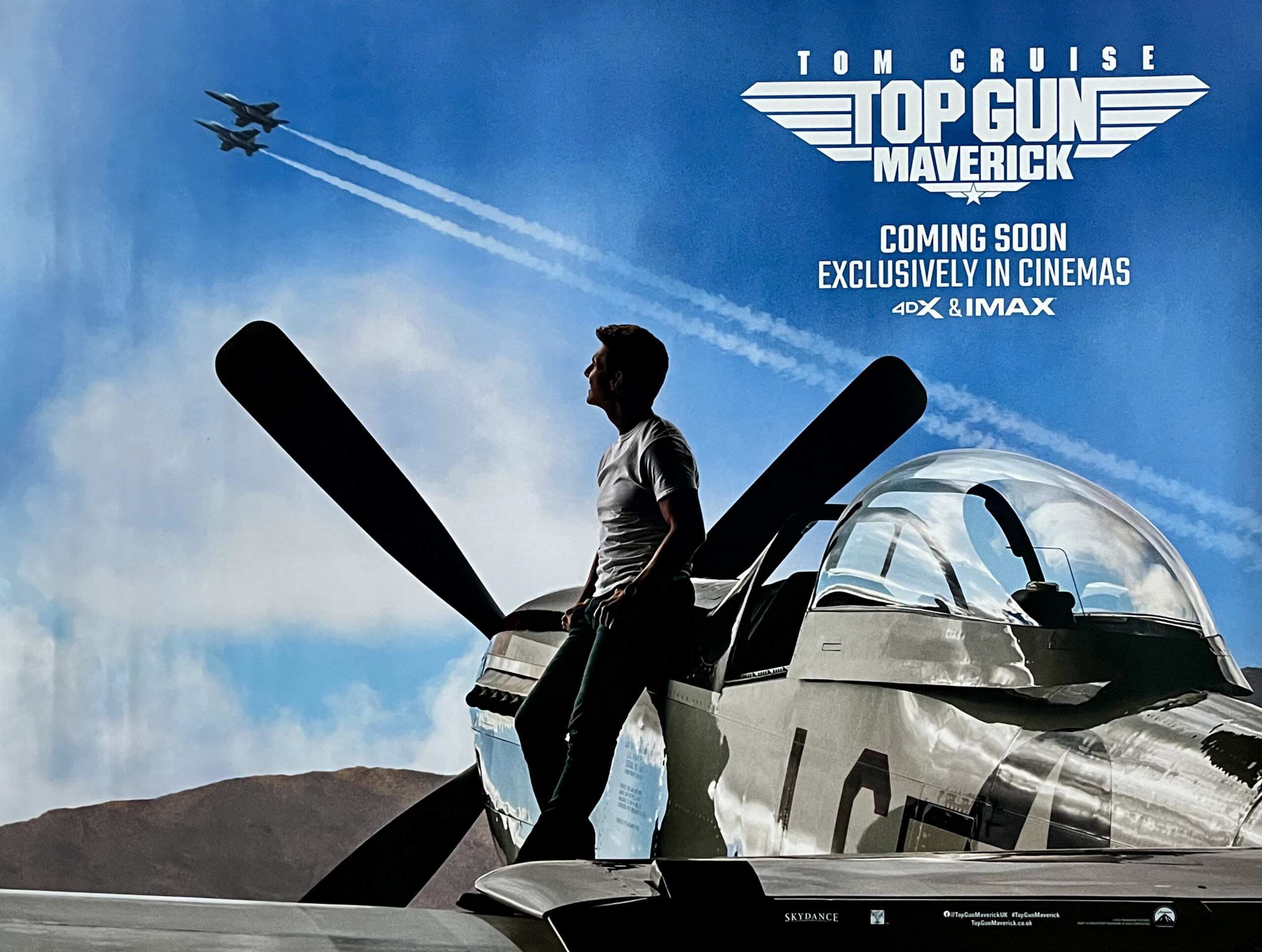 Original Top Gun Maverick Movie Poster Tom Cruise
