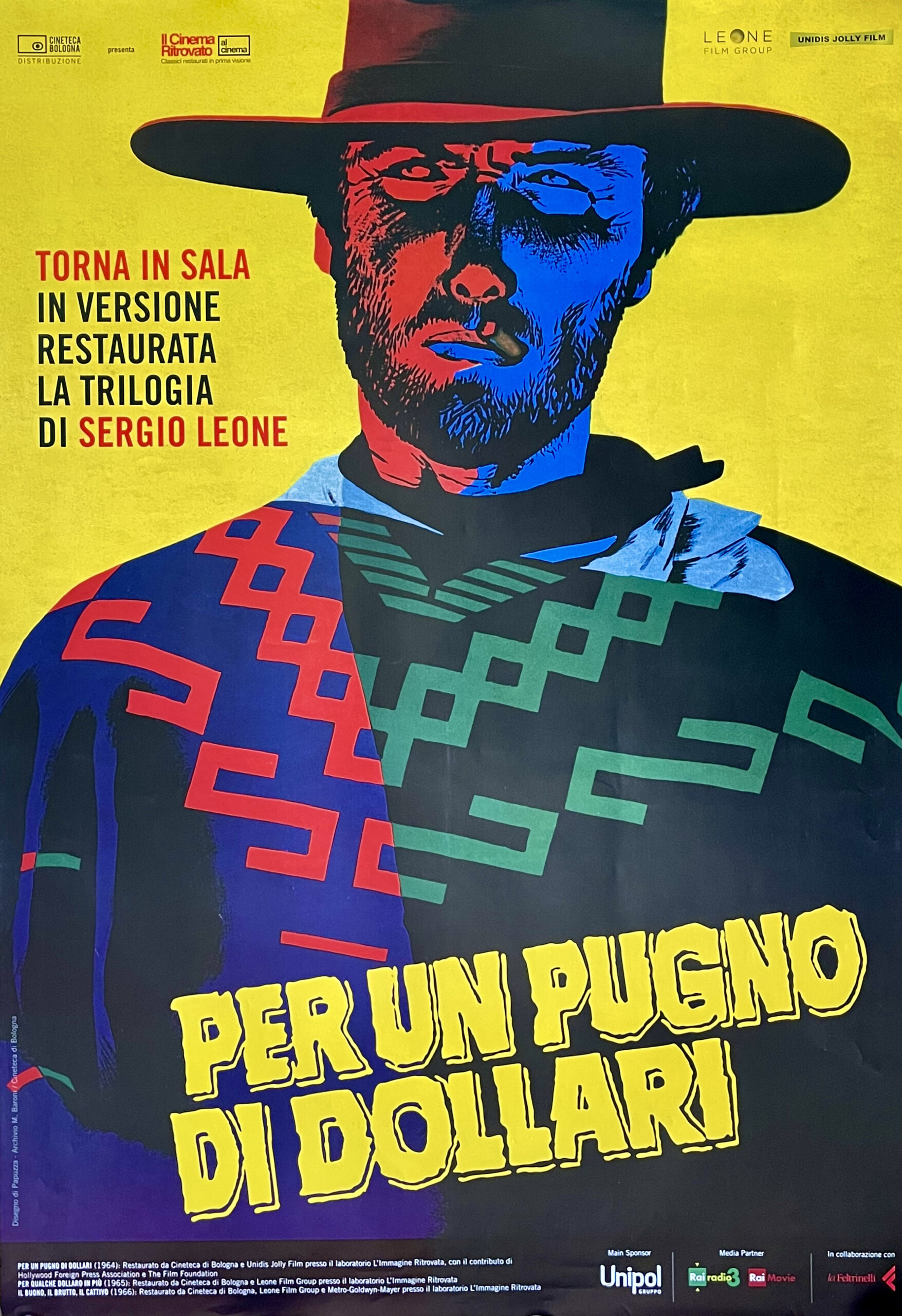 Original A Fistful of Dollars Movie Poster Clint Eastwood Sergio Leone