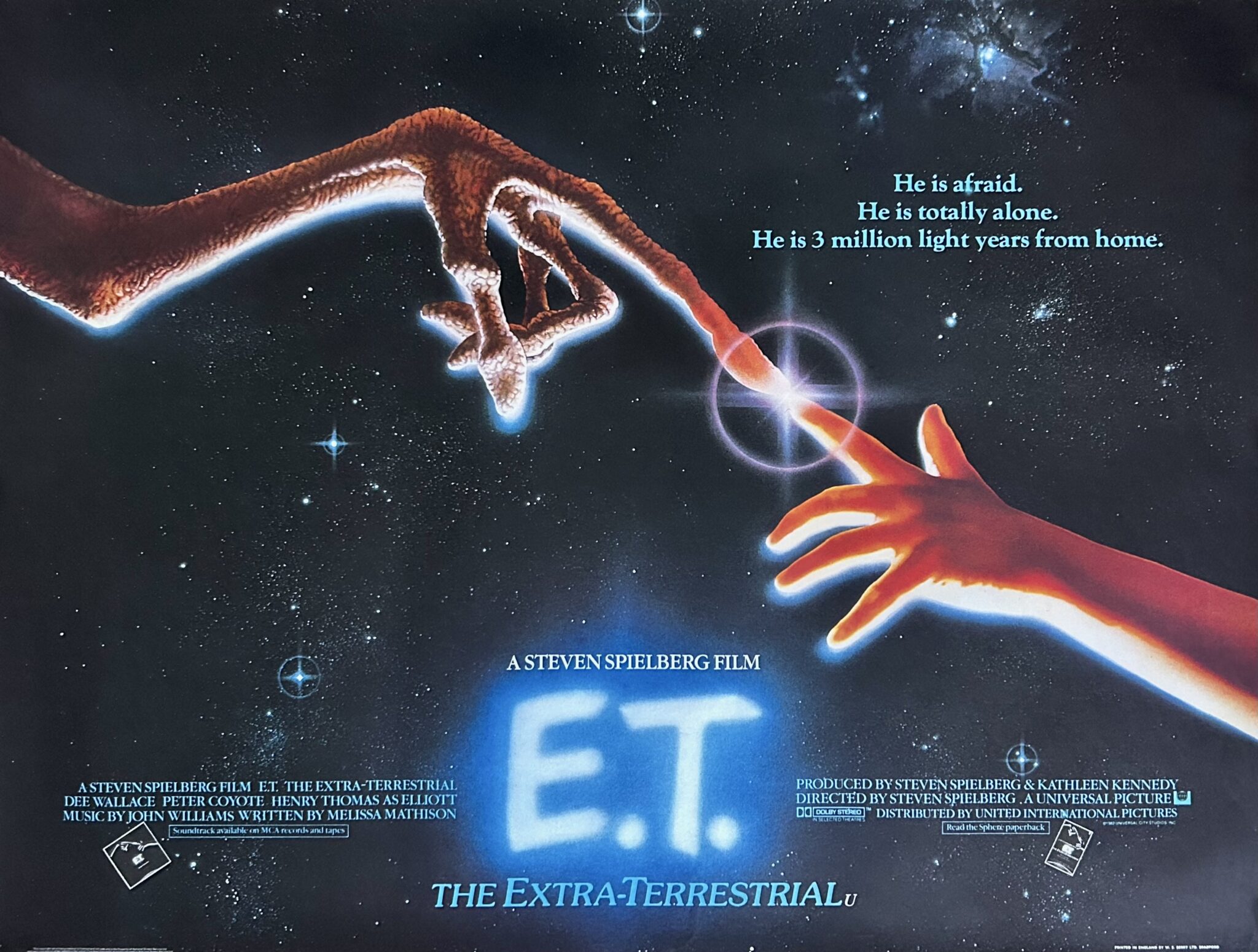 Original E.T. The Extra-Terrestrial Movie Poster - Steven Spielberg