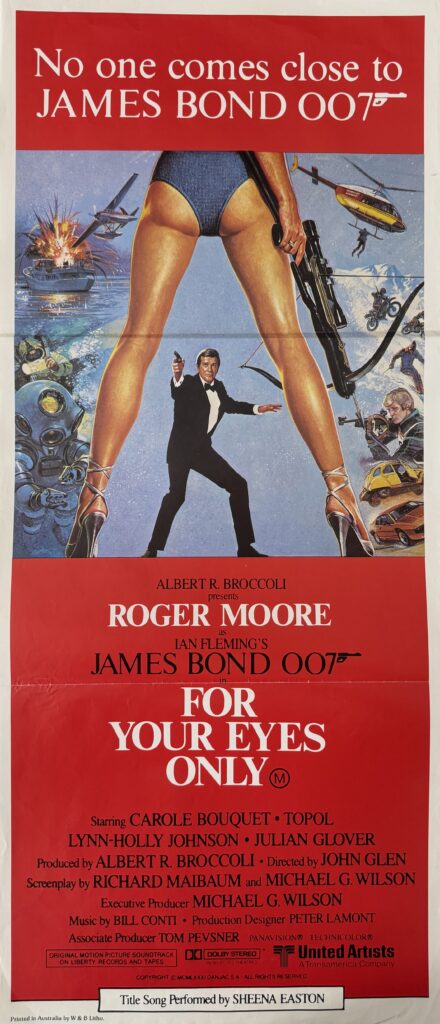 Original James Bond: For Your Eyes Only Movie Poster - 007