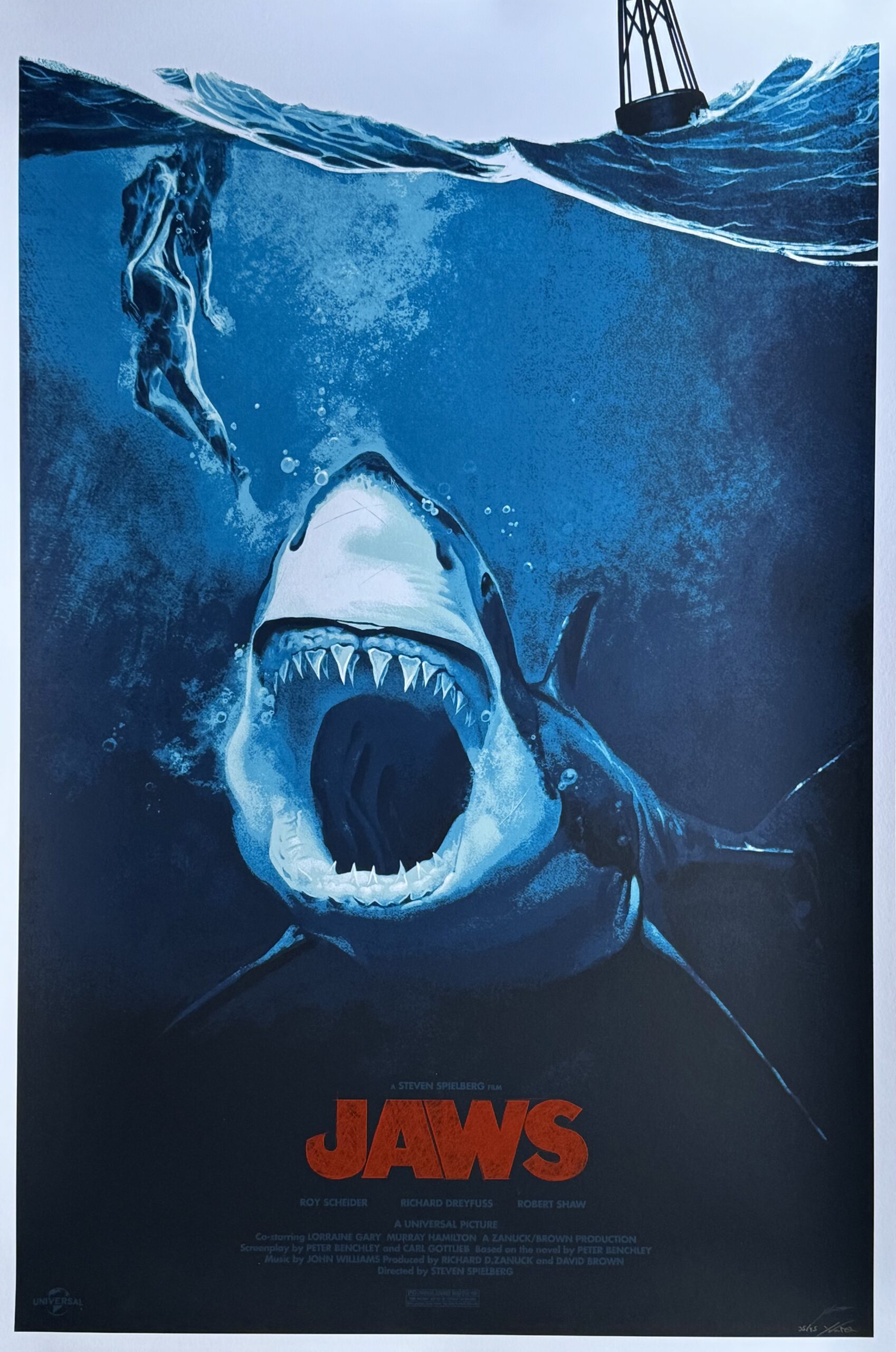 Jaws Alternative Movie Poster Steven Spielberg Art Print