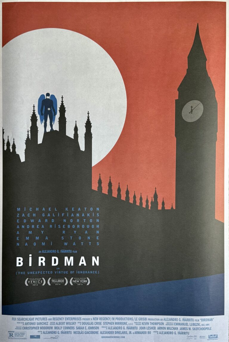 “Birdman” Original One Sheet Poster - Film Poster - Movie Poster