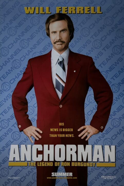 Anchorman: The Legend of Ron Burgundy Movie Poster