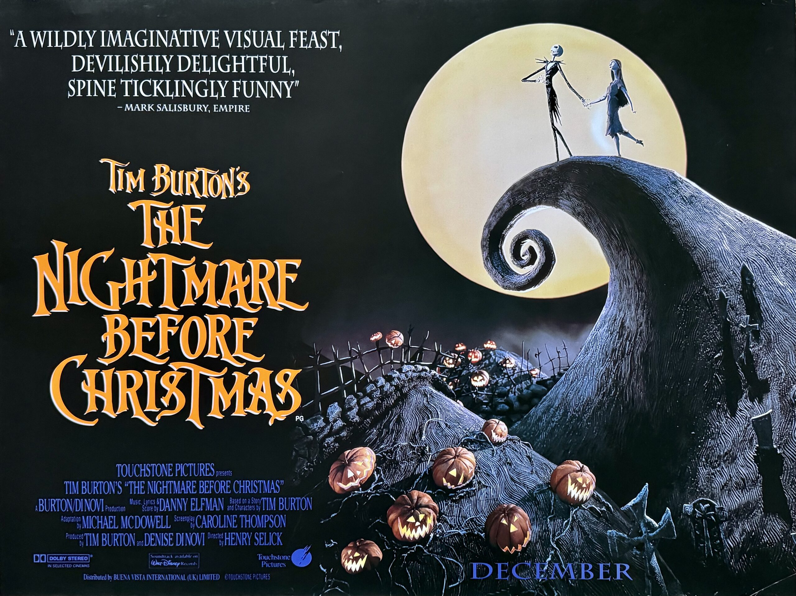 Nightmare Before Christmas Film Poster