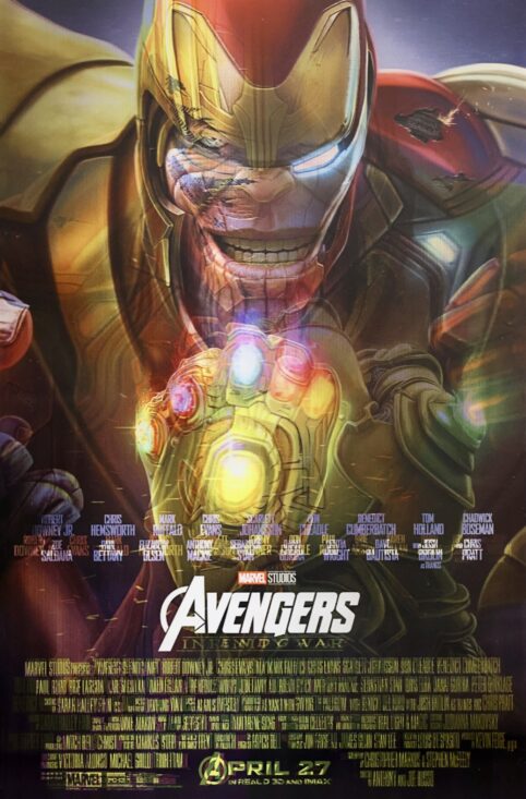 Avengers: Infinity War and Endgame Alternative Movie Poster - Iron Man - Captain America - Thor - Black Widow - Thanos - Lenticular - Pablo Olivera