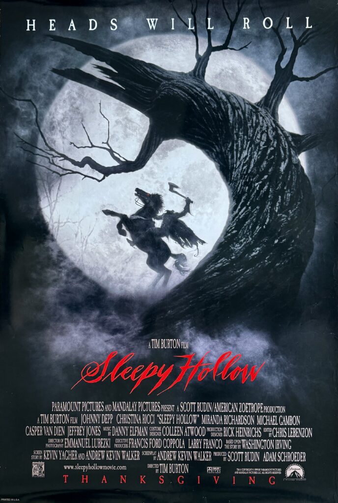 Sleepy Hollow Movie Poster - Tim Burton