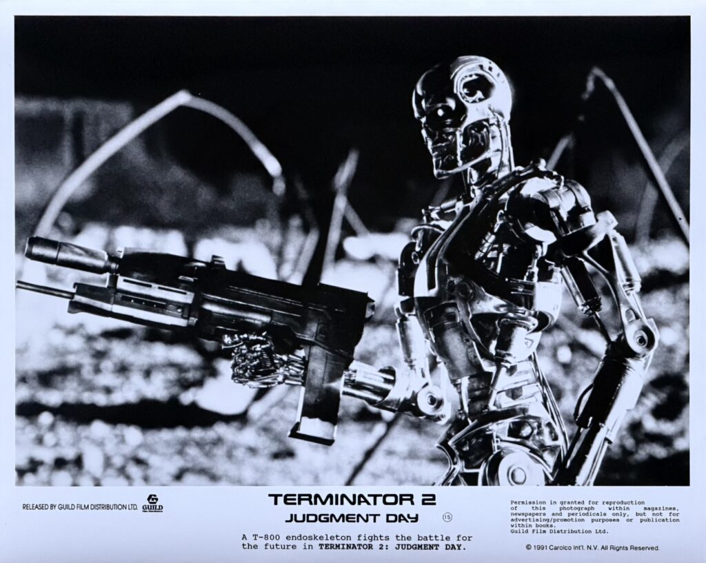 Original Terminator 2: Judgement Day Movie Poster - James Cameron - Arnold Schwarzenegger - Linda Hamilton - Skynet - T-800 - Action - Sci-Fi