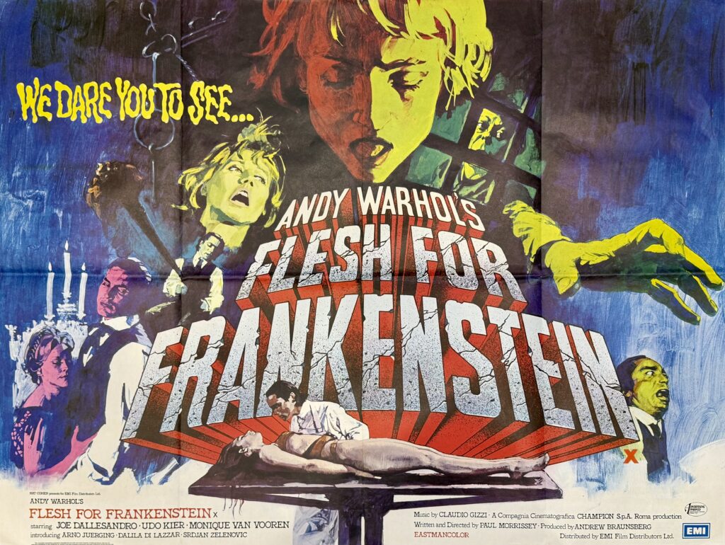 Andy Warhol's Flesh For Frankenstein Movie Poster